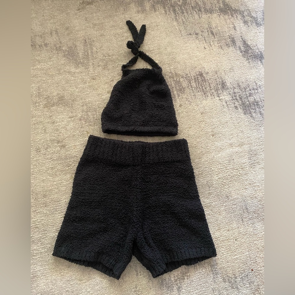 Skims black Lounge set